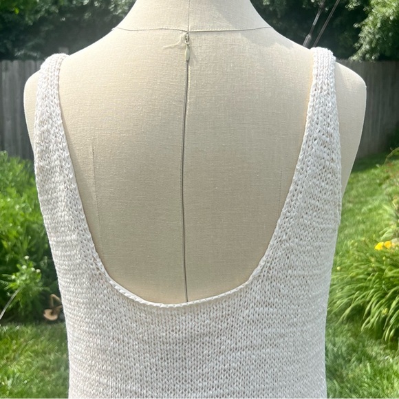 VINCE Textured Knit Square-Neck Dress Cream Size Medium Great Condition - Picture 11 of 14